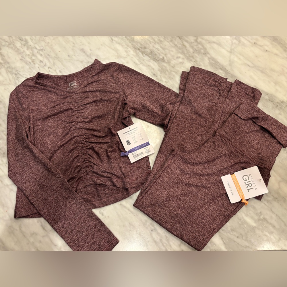 Athleta Girls Downtown Ruched Top and Pant